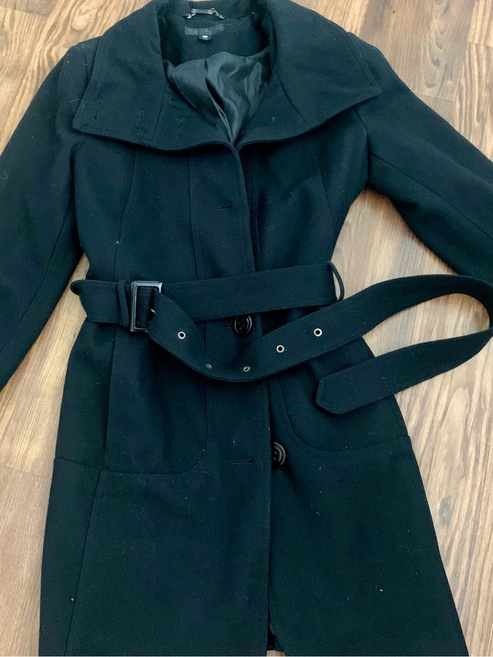 Sleek Wool Trench by Worthington